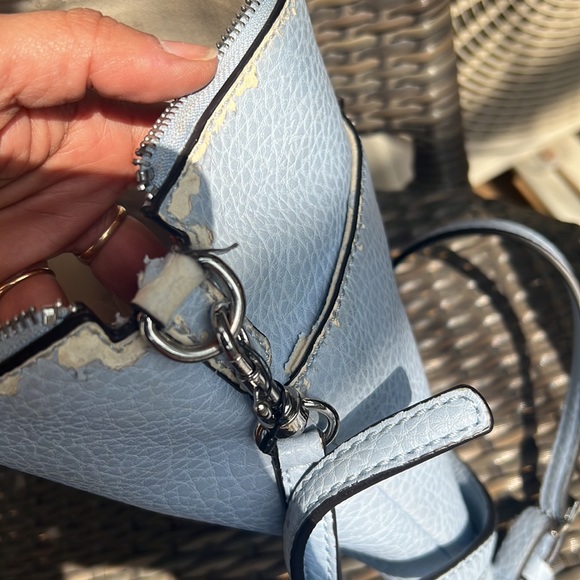 Guess Powder Blue Satchel - Picture 10 of 17